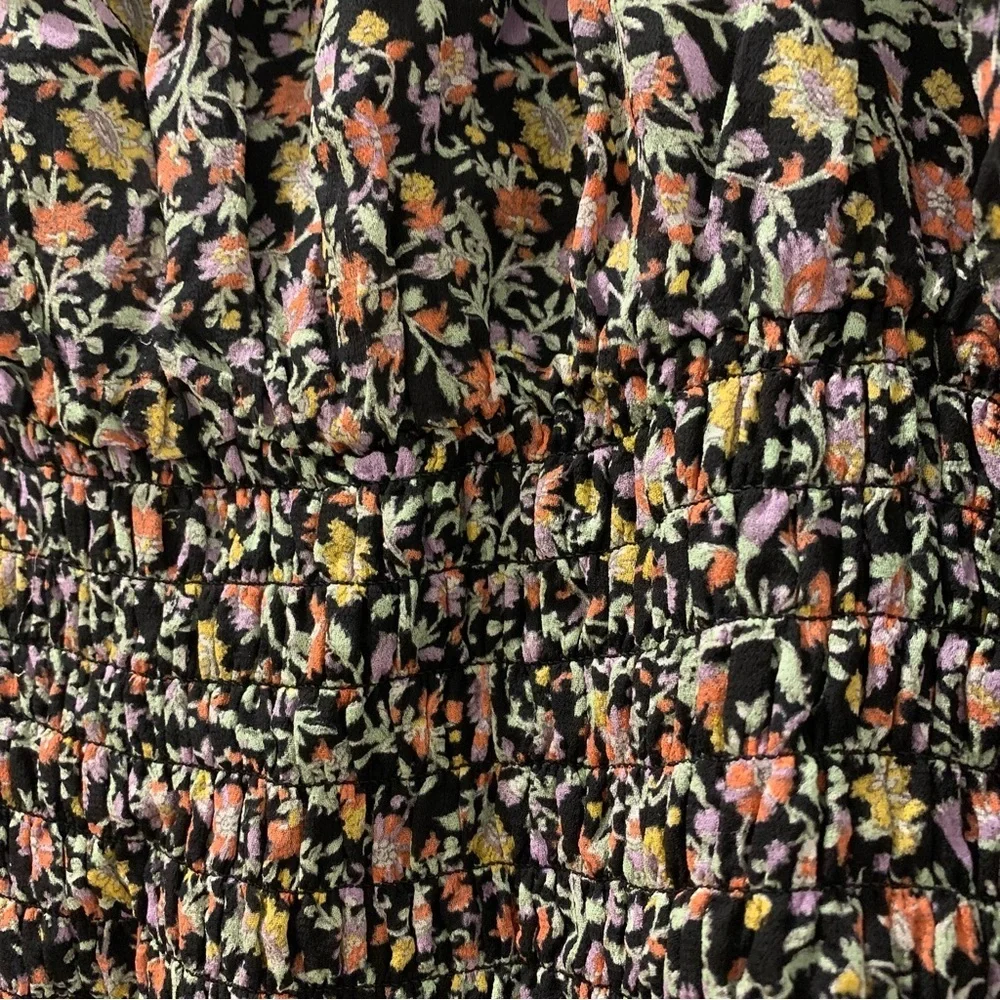 Anthropologie Lucia Smocked Off-Shoulder Floral Peasant Top - Picture 3 of 9
